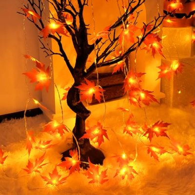 Isisyu Maple Leaf Fairy Lights