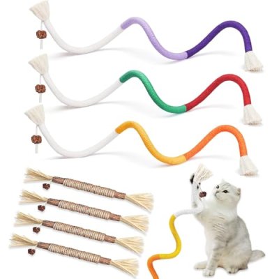 soodyoow 7 Pcs Catnip Toy, 3 Cat Chew Toy Bite…