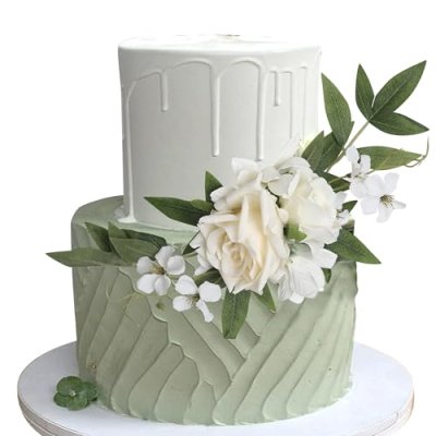 Xsstarmi 1 Pack Assembled Artificial Flower Cake…