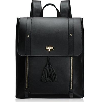 Estarer Laptop Backpack Women's PU Leather