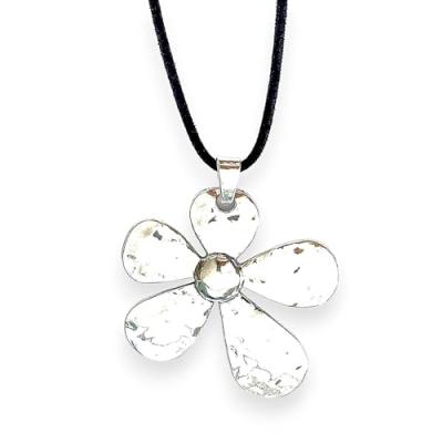 Aster Alhelí Silver Pendant Necklace