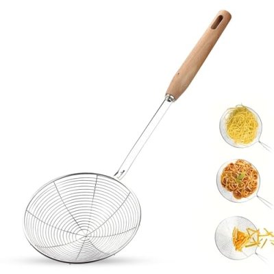 AEX Stainless Steel Spider Strainer - Fine Mesh…