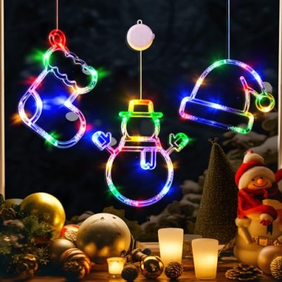 LOLStar Christmas Window Lights