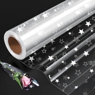 Star-Printed Cellophane Wrap