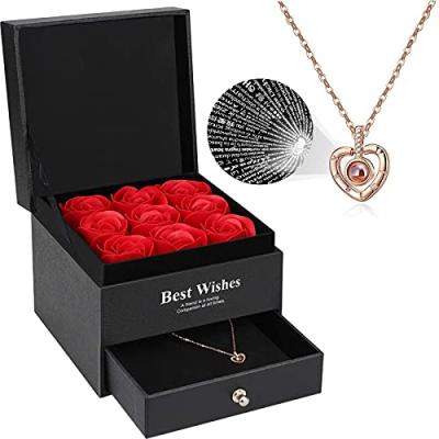Eternal Rose & Necklace - Gift for Her