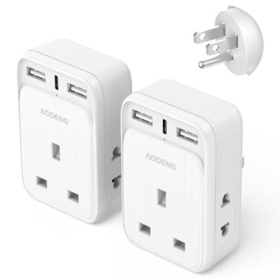 AODENG UK to US Plug Adapter