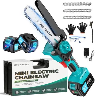 Stonecho Mini Chainsaw with Batteries