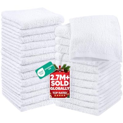 Utopia Towels - Cotton Washcloths Set - 30 x 30…