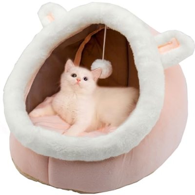 Dtopsun Cat Beds for Indoor with Anti-Slip Bottom…