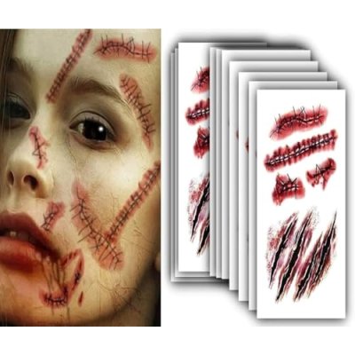 RMCtrends Halloween Tattoos, 15-Pack