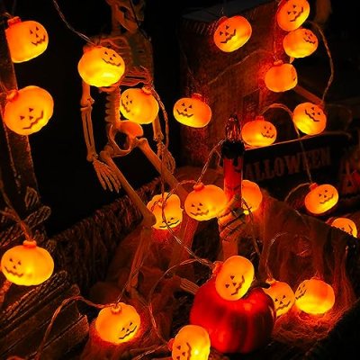 AuFiiy Pumpkin String Lights