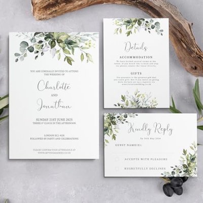 Eualyptus Wedding Invitations