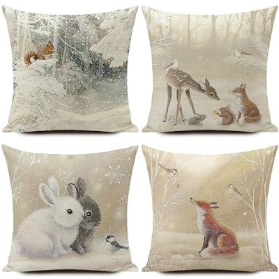 Huashuzi Christmas Cushion Covers