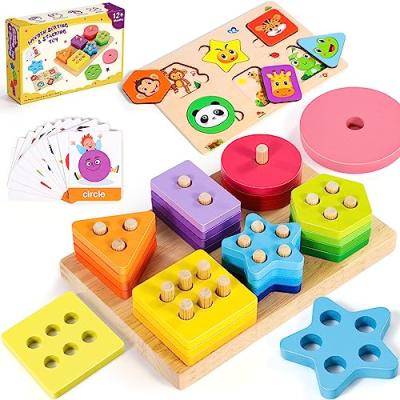Subtail Montessori Shape Sorter Puzzles