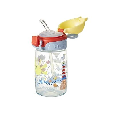 Nuby Super Straw Water Bottle - No Spill Active…