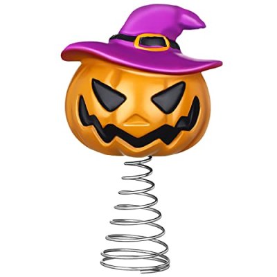 Queekay Halloween Tree Topper Spooky Pumpkin…