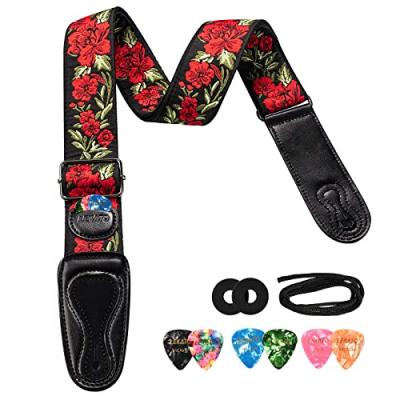 LEKATO Guitar Strap with Picks and Locks