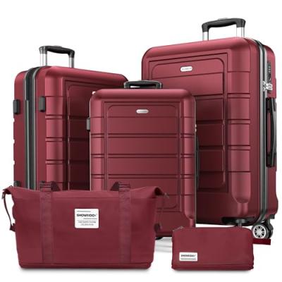 SHOWKOO Suitcase Set with Duffel and Toiletry Bag