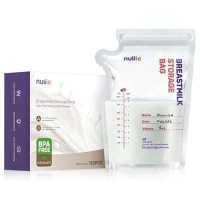 Nuliie Breast Milk Storage Bags with Pour Spout