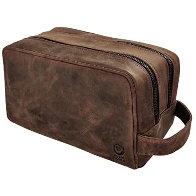 Full Grain Leather Toiletry Bag