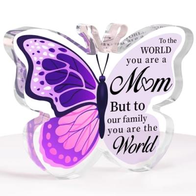 Mum Acrylic Butterfly Plaque