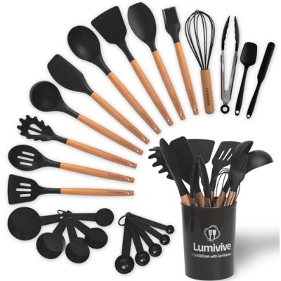 Lumivive Kitchen Utensils Set– Food-Grade…