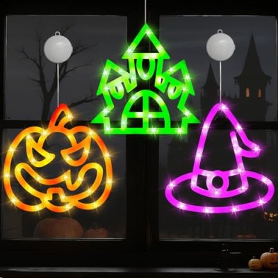 LED Pumpkin Window Lights