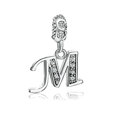 KunBead Jewelry Letter M Initial Charms New…