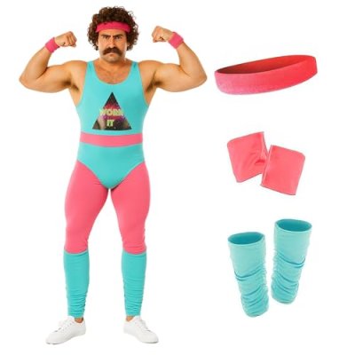 Fun Shack 80s Fitness Instructor Costume Men…