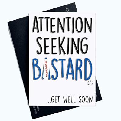 Funny Get Well Soon Greeting Card