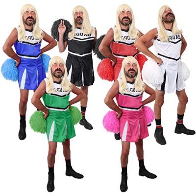 Funny Stag Do Costume Mens Cheerleader Outfit…