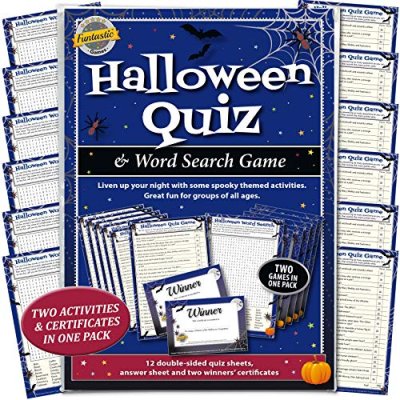 Funtastic Halloween Party Quiz Game & Word Search…