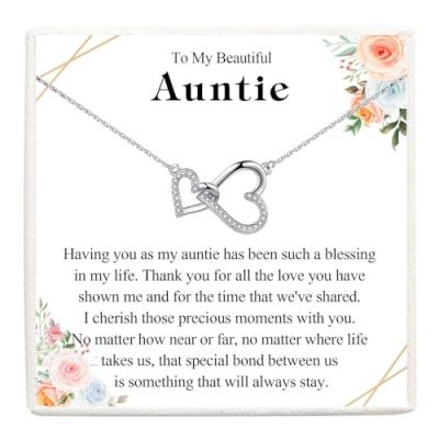 VOSAP Auntie Hearts Pendant Necklace