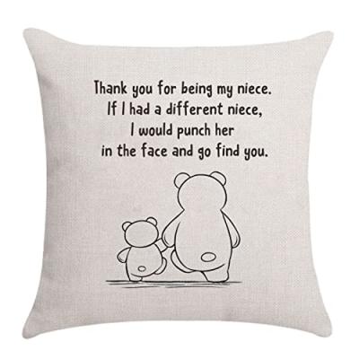 Auntie Uncle Niece Cushion Cover Throw Pillow
