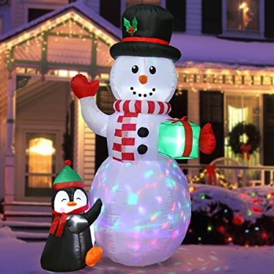 Quntis Inflatable Snowman & Penguin