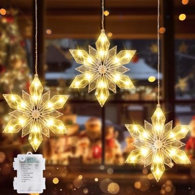 Quntis Snowflake Window Lights