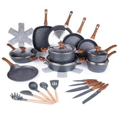Nuovva Cookware & Knife Set