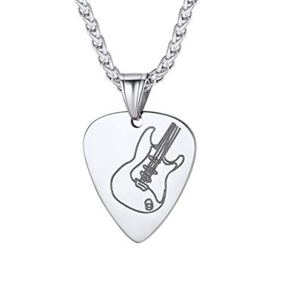Suplight Guitar Pick Pendant Necklace