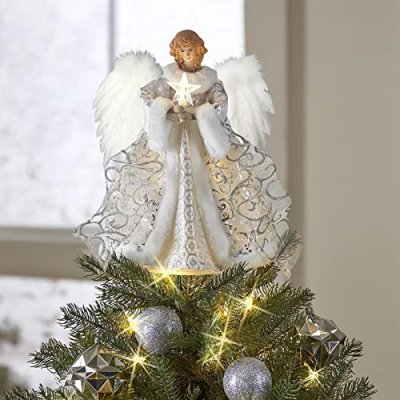 Duqulle Angel Christmas Tree Topper,Angel…