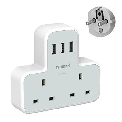 TESSAN European Plug Travel Adapter