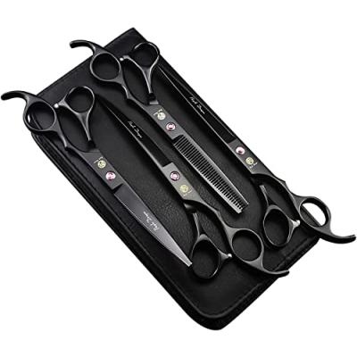Purple Dragon Pet Grooming Scissors Set