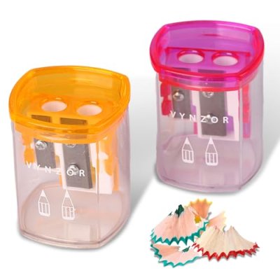 Fushia & Orange Pencil Sharpeners