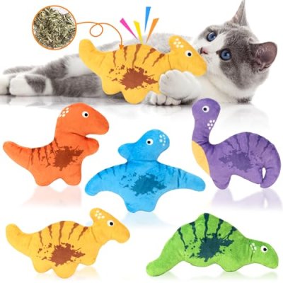 Ousiya Catnip Dinosaur Toys
