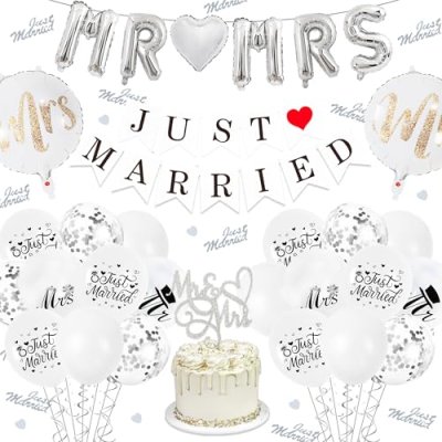 Just Married Wedding Party Decorations - Just…