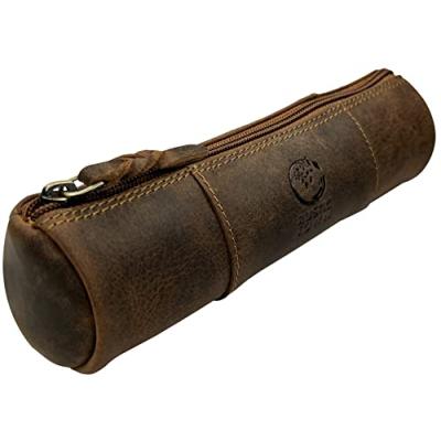 Rustic Town Leather Pencil Pouch