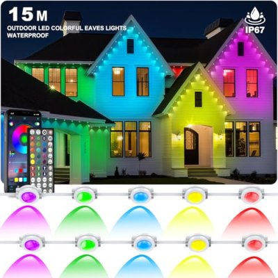 INZIDOL Outdoor RGB Eaves Lights