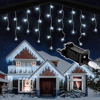 Outdoor Icicle Christmas Lights, 1000 LED