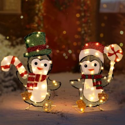 Outopee Penguin Christmas Decor