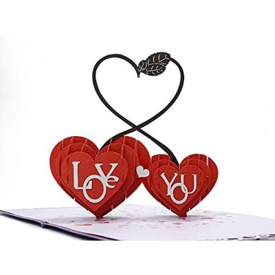 CutpopUP Heart Love Card
