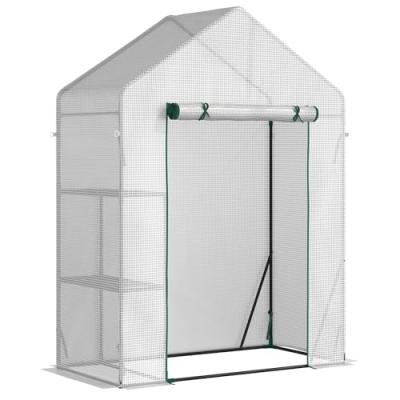 Outsunny Greenhouse with 2 Tier Shelf